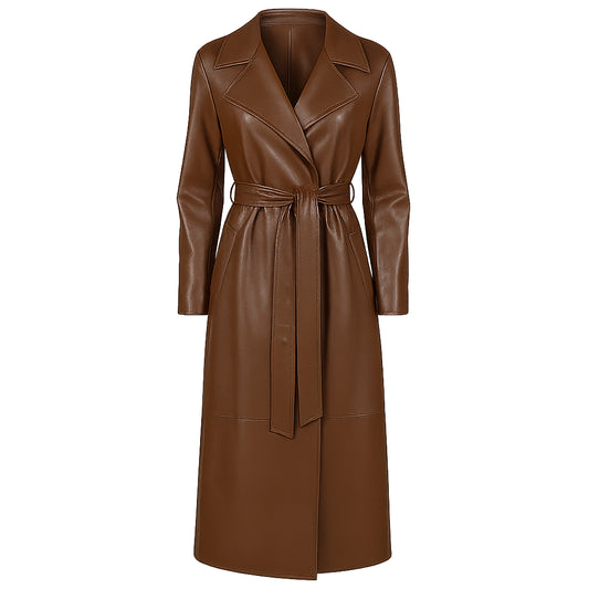 Winter-Wonderland-2025-Bobbie-Brown-Leather-Trench-Coat