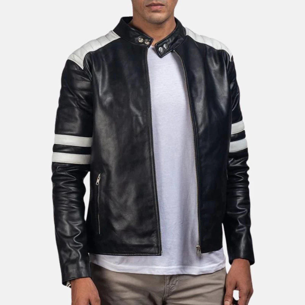 Brad_Black_And_White_Leather_Jacket