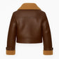 Camila-Coelho-Brown-Shearling-Leather-Jacket