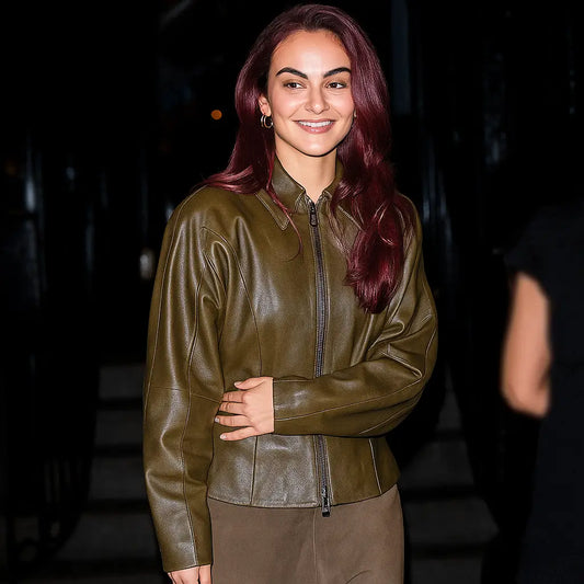 Camila-Mendes-2025-Leather-Jacket