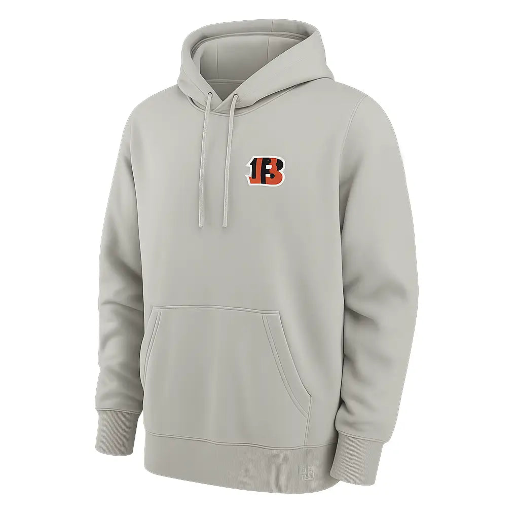 Cincinnati-Bengals-Sideline-Joe-Burrow-Grey-Pullover-H