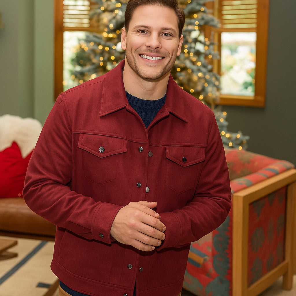 Finding-Mr.-Christmas-S02-Craig-Geoghan-Maroon-Suede