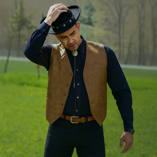 Finding-Mr.-Christmas-S02-Jonathan-Bennett-Brown-Vest