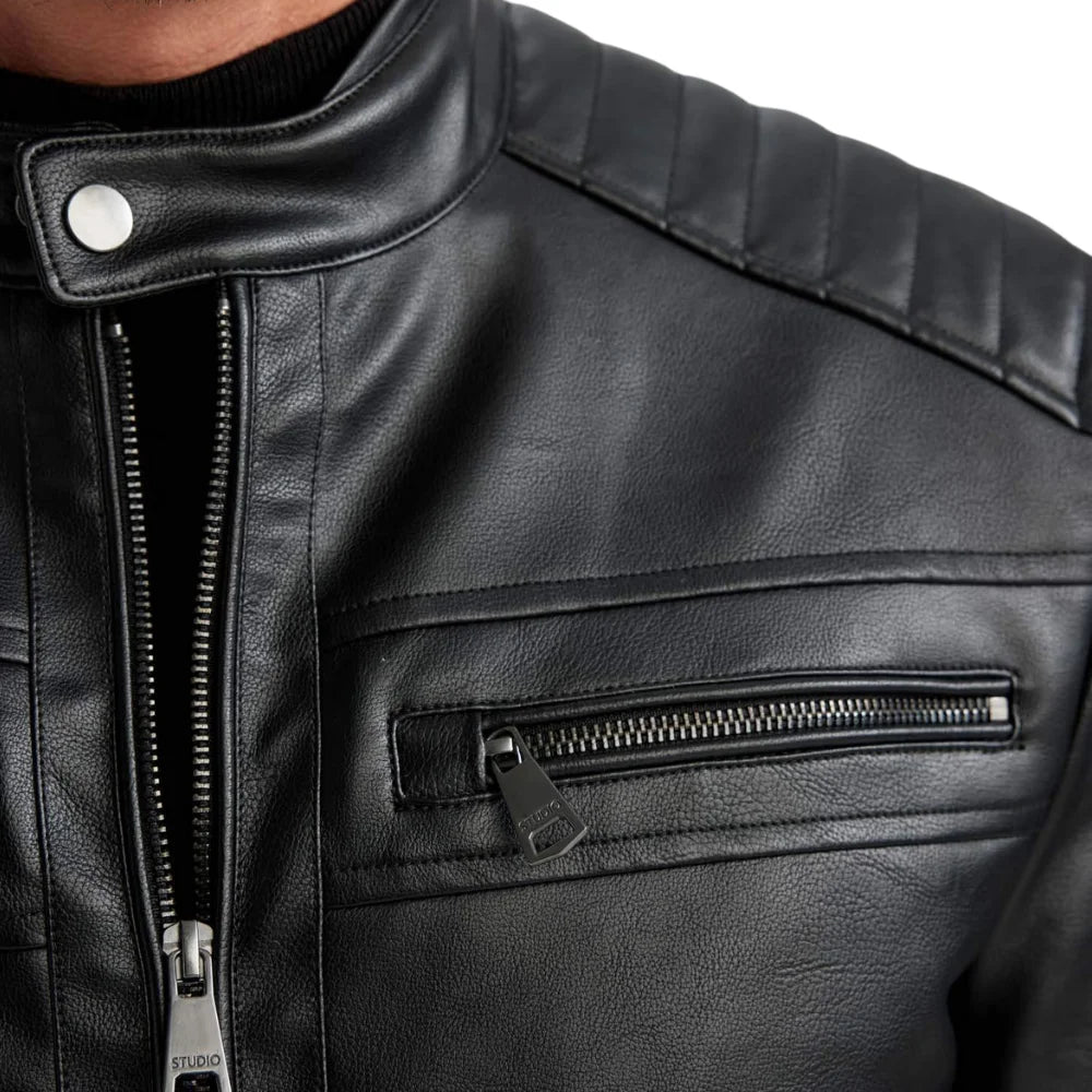 Men_sBlackQuiltedBikerLeatherJacket
