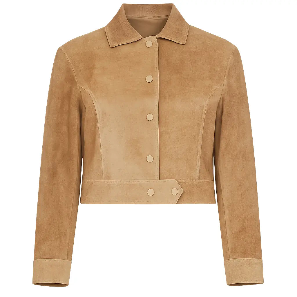 Morgan-Nobody-Wants-This-S02-Justine-Lupe-Brown-Suede-Jacket