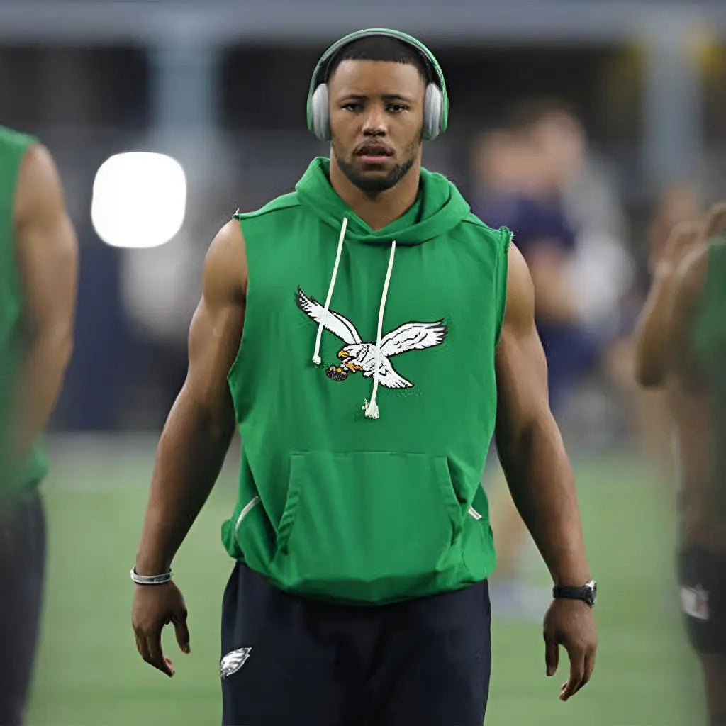 Philadelphia-Eagles-Saquon-Barkley-Green-Hoodie