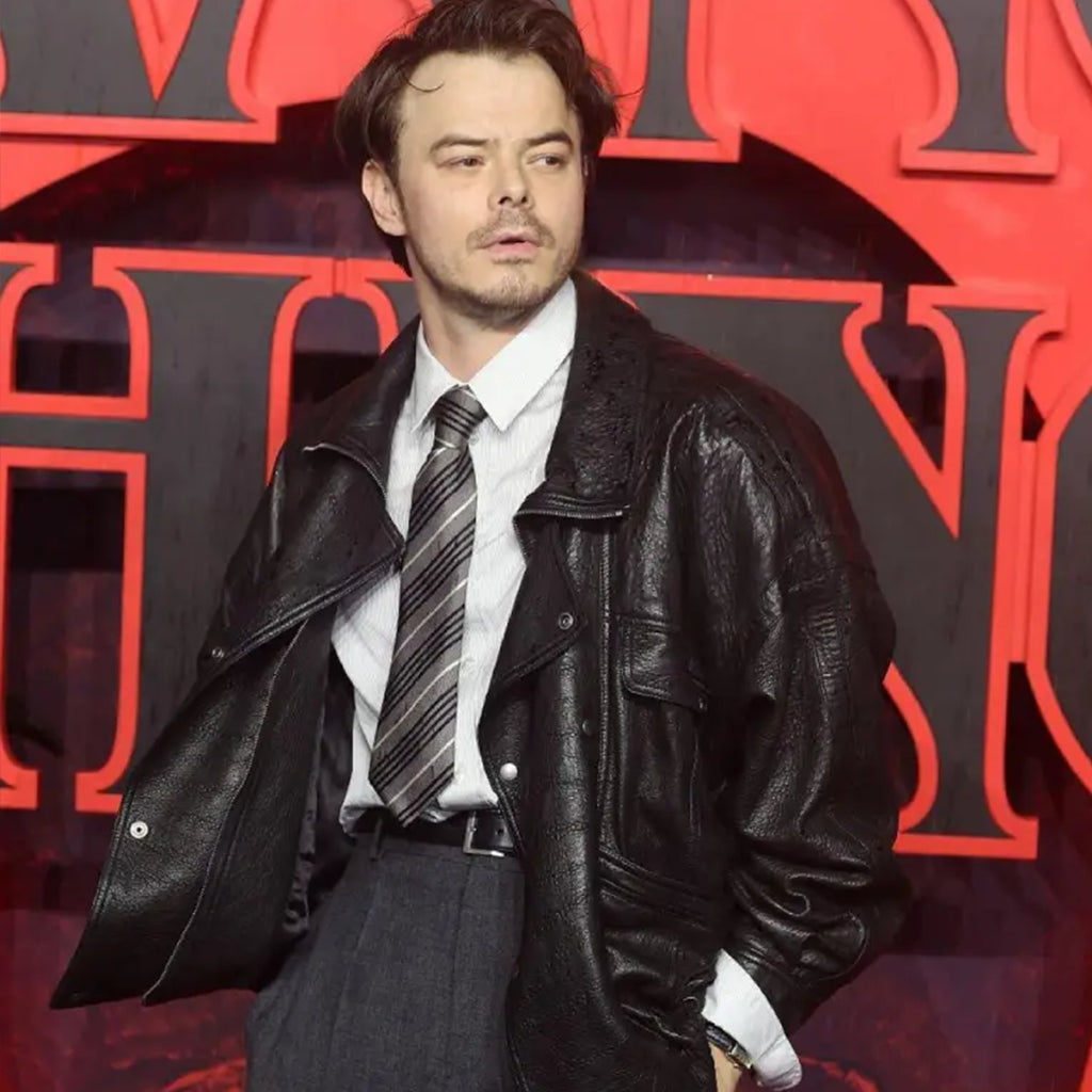 Stranger-Things-S05-UK-Screening-Charlie-Leather-Jacket