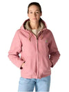 WomenSherpaLinedPinkJacket