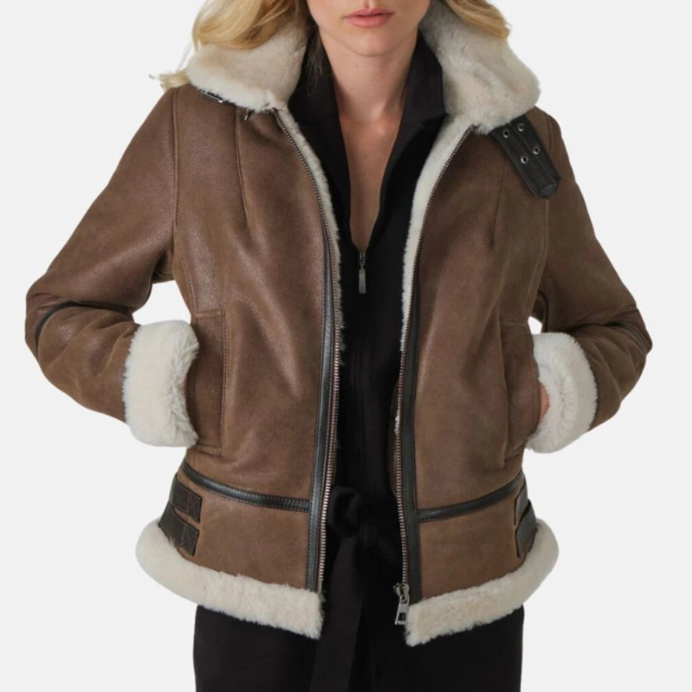 Women_Aviator_Brown_Leather_Jacket