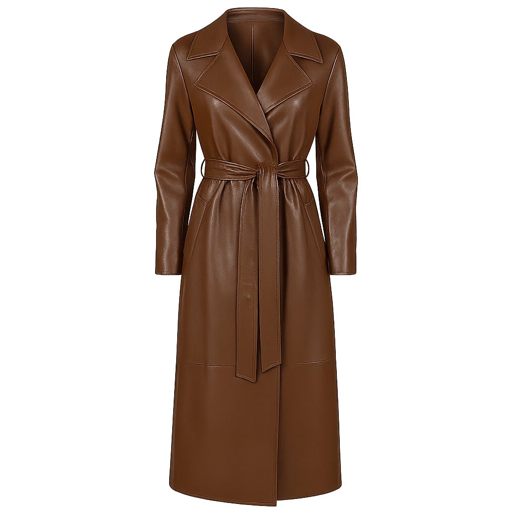 Winter-Wonderland-2025-Bobbie-Brown-Leather-Trench-Coat